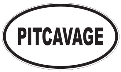 PITCAVAGE - Oval Sticker