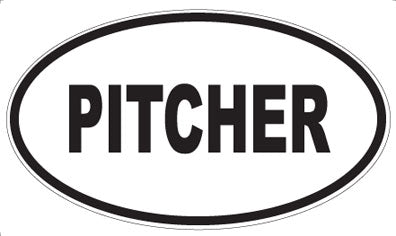 PITCHER - Oval Sticker