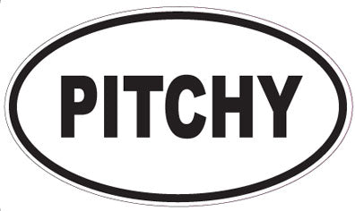 PITCHY - Oval Sticker