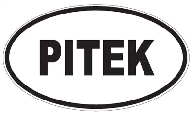 PITEK - Oval Sticker