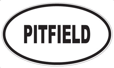 PITFIELD - Oval Sticker