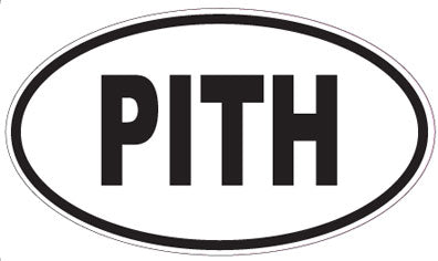 PITH - Oval Sticker