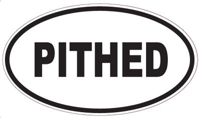 PITHED - Oval Sticker