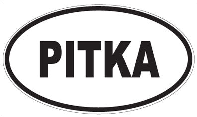 PITKA - Oval Sticker