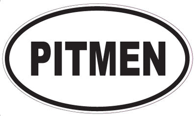 PITMEN - Oval Sticker