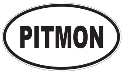 PITMON - Oval Sticker