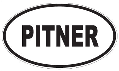 PITNER - Oval Sticker