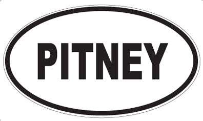 PITNEY - Oval Sticker
