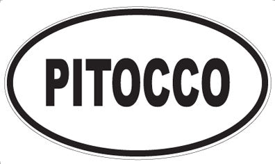 PITOCCO - Oval Sticker