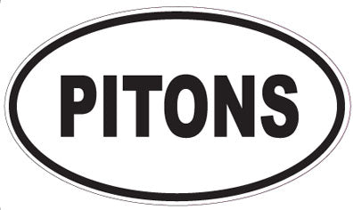 PITONS - Oval Sticker
