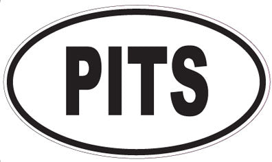 PITS - Oval Sticker