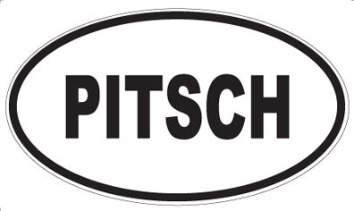 PITSCH - Oval Sticker