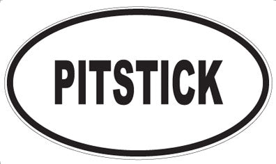 PITSTICK - Oval Sticker