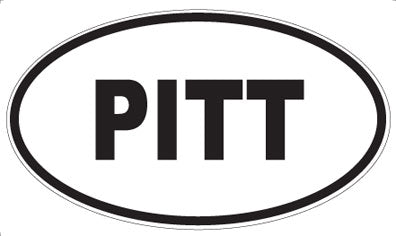PITT - Oval Sticker