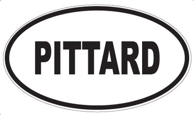 PITTARD - Oval Sticker