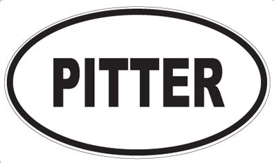 PITTER - Oval Sticker