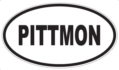 PITTMON - Oval Sticker