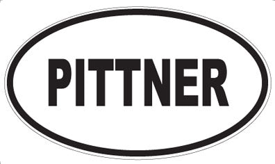 PITTNER - Oval Sticker