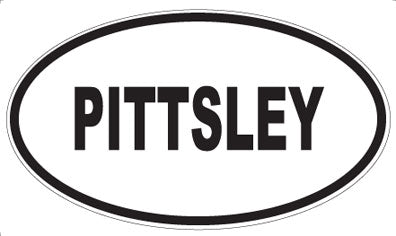 PITTSLEY - Oval Sticker