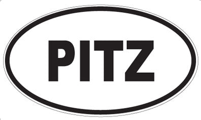 PITZ - Oval Sticker