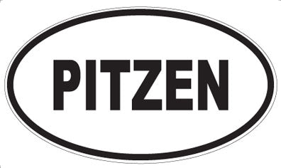 PITZEN - Oval Sticker