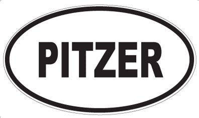 PITZER - Oval Sticker