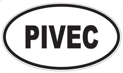PIVEC - Oval Sticker
