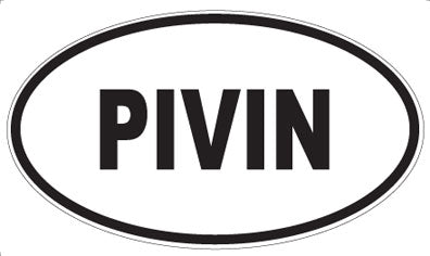 PIVIN - Oval Sticker