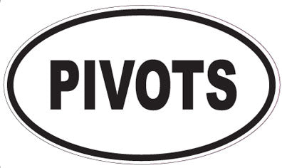 PIVOTS - Oval Sticker