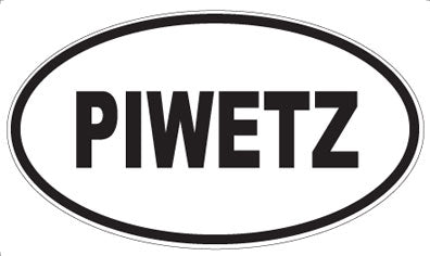 PIWETZ - Oval Sticker