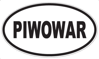 PIWOWAR - Oval Sticker