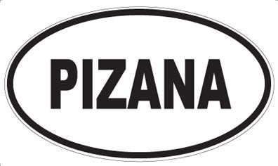 PIZANA - Oval Sticker