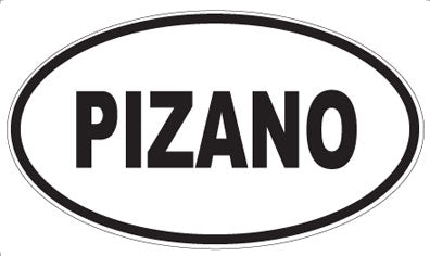 PIZANO - Oval Sticker