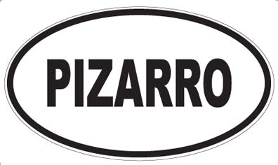 PIZARRO - Oval Sticker