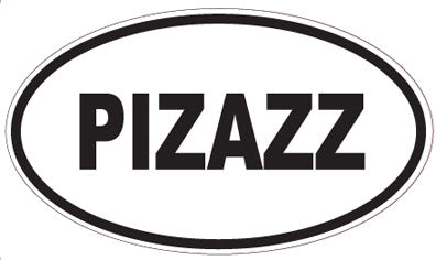 PIZAZZ - Oval Sticker