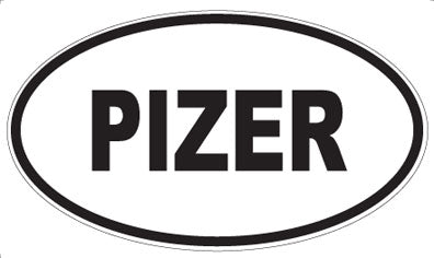 PIZER - Oval Sticker
