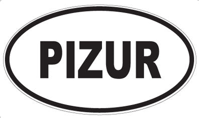 PIZUR - Oval Sticker
