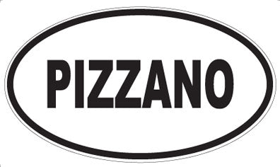 PIZZANO - Oval Sticker