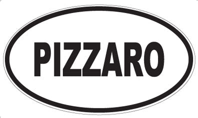 PIZZARO - Oval Sticker