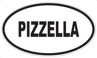 PIZZELLA - Oval Sticker