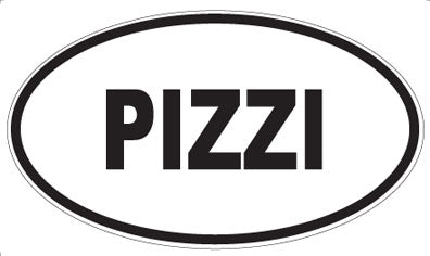 PIZZI - Oval Sticker