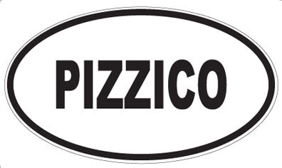 PIZZICO - Oval Sticker