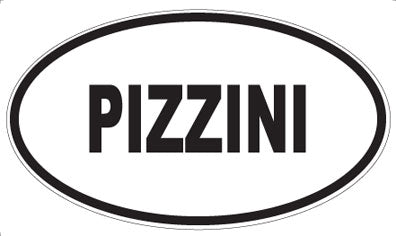 PIZZINI - Oval Sticker