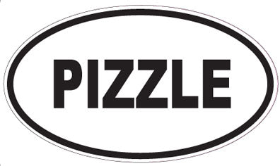 PIZZLE - Oval Sticker