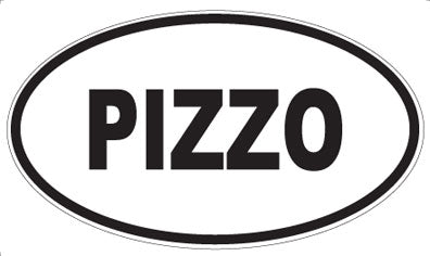 PIZZO - Oval Sticker