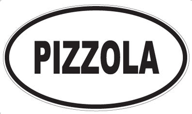 PIZZOLA - Oval Sticker