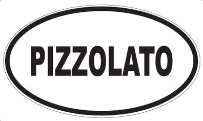 PIZZOLATO - Oval Sticker