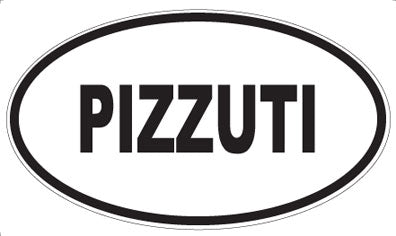 PIZZUTI - Oval Sticker