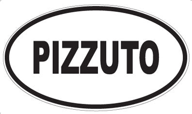 PIZZUTO - Oval Sticker