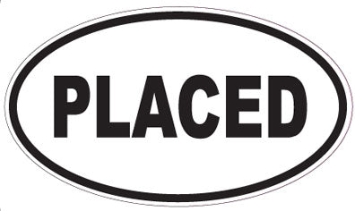 PLACED - Oval Sticker